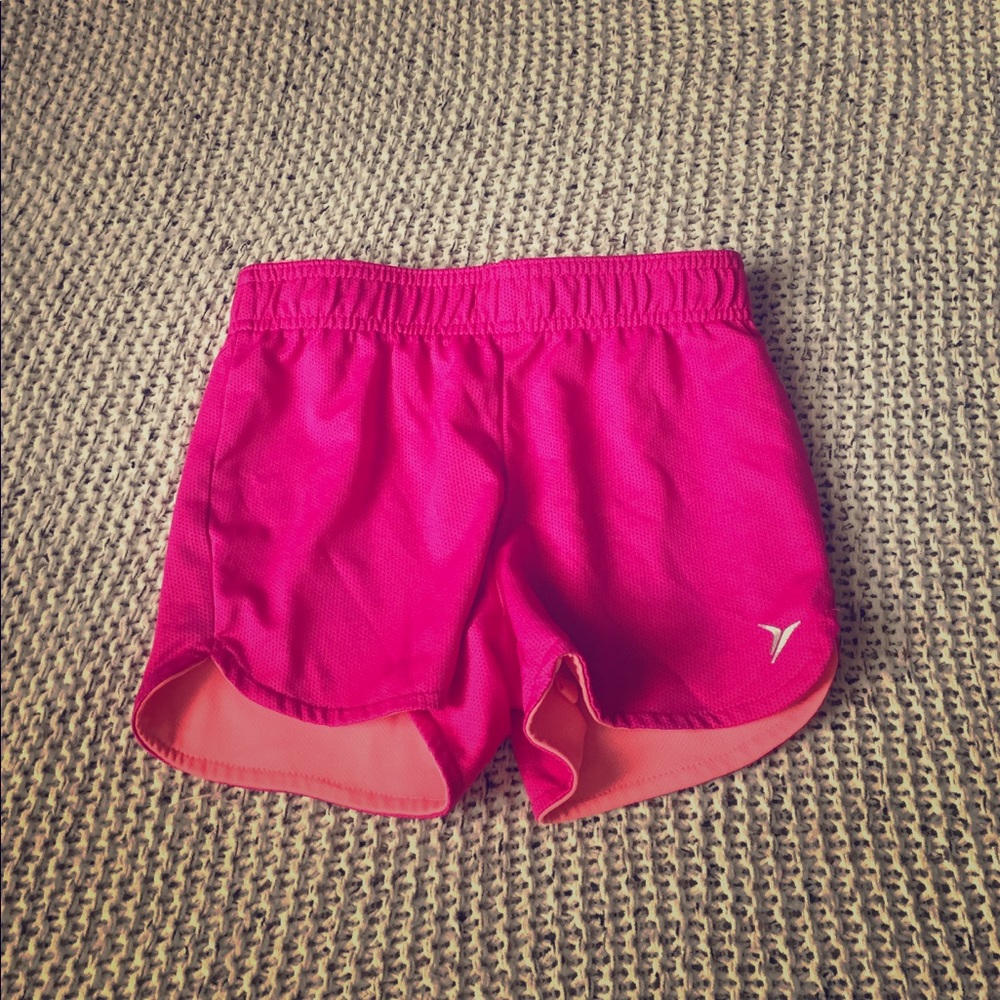 pink athletic shorts